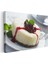 Vişneli Cheesecake - Nane Yapraklı Tatlı Dilimi Kanvas Tablo 3