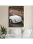 Porsche 356 Speedster - Klasik Beyaz Cabrio Zarafeti Kanvas Tablo 1