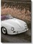 Porsche 356 Speedster - Klasik Beyaz Cabrio Zarafeti Kanvas Tablo 2