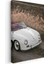 Porsche 356 Speedster - Klasik Beyaz Cabrio Zarafeti Kanvas Tablo 3