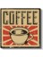 Coffee - Vintage Kahve Tabelası Kanvas Tablo 2