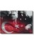 Bayrak Efektli Atatürk - Kırmızı Tonlu Portre Kanvas Tablo 2