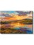 Alacakaranlık Manzarası - Göl Üzerinde Yansıyan Gün Batımı Renkleri Kanvas Tablo 2