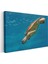 Deniz Kaplumbağası - Mavi Derinliklerde Süzülüş Kanvas Tablo 3