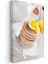 Pancake Kulesi - Mango Parçacıklı Leziz Kahvaltı Kanvas Tablo 3