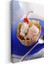Dondurma Külahı - Taze Meyveli Waffle Tatlısı Kanvas Tablo 3