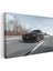 Dodge Challenger - Çift Sarı Şeritli Amerikan Muscle Car Kanvas Tablo 3