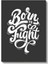 Born To Fight - Zarif El Yazısı Tipografi Kanvas Tablo 2