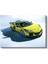 Chevrolet Corvette Z06 - Sarı Spor Otomobil Profil Kanvas Tablo 2