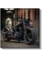 Harley-Davidson Bobber - Mat Siyah Motosiklet Efsanesi Kanvas Tablo 2