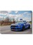 Ford Mustang Shelby GT350 - Mavi Yarış Şeritleri Spor Otomobil Kanvas Tablo 2
