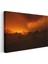 Alev Dağları - Kızıl Gökyüzü ve Dramatik Silüetler Kanvas Tablo 3