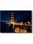 Golden Gate Köprüsü - Gece Görünümü Kanvas Tablo 2