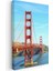 Golden Gate Köprüsü - Ikonik Kırmızı Kanvas Tablo 3
