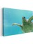 Deniz Kaplumbağası - Turkuaz Suda Zarif Yüzüş Kanvas Tablo 3