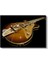 Vintage Gitar - Amber Tonlarında Müzik Kanvas Tablo 2
