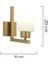 Torqu Eskitme Boyalı Beyaz Camlı Duvar Lambası Yatak Odası-Yatak Başı-Banyo Için Modern Aplik 2