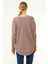 Kadın Ön İşlemeli Owersize Kazak Beige 21-1290 4