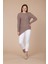 Kadın Asimetrik Kesim Triko Beige 20-584 1