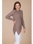 Kadın Asimetrik Kesim Triko Beige 20-584 2