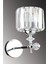 Cam Cabo Tekli Gümüş Y-10 Kristal Taşlı Aplik Gümüş Taşlı E27 1 2