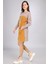 Kadın Renk Geçişli Uzun Tunik Beige 21-1144 3