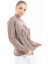 Kadın Yazı Detay Salaş Tunik Beige 21-1171 1