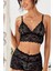 Kadın Siyah Şortlu Dantel Bralet Takım 4