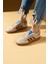 Şerit Detaylı Kaymaz Taban Bağcıklı Kadın Sneakers 001-030-24ÇT 1