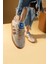Şerit Detaylı Kaymaz Taban Bağcıklı Kadın Sneakers 001-030-24ÇT 2