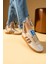 Şerit Detaylı Kaymaz Taban Bağcıklı Kadın Sneakers 001-030-24ÇT 3