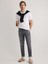 Alex 196 Normal Bel Gri Tapared Slim Jeans Erkek 1