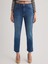 Julia 126 Normal Bel Mavi Crop Flare Jeans Kadın 4