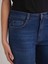 Julia 102 Normal Bel Koyu Mavi Crop Flare Jeans Kadın 2