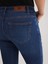 Julia 102 Normal Bel Koyu Mavi Crop Flare Jeans Kadın 3