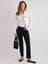 Julia 96 Normal Bel Siyah Crop Flare Jeans Kadın 1