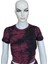 Batik Desenli Sporcu Bordo Crop Tayt Takım 2