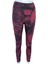 Batik Desenli Sporcu Bordo Crop Tayt Takım 4