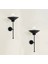 Modern Siyah Metal Aplik, 2'li, Pilli, E14 Duy, Şık ve Fonksiyonel Aydınlatma Seti 1