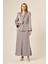 Kadın Etekli Takım Gri 31083 3