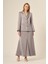 Kadın Etekli Takım Gri 31083 4
