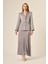 Kadın Etekli Takım Gri 31083 5