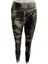 Batik Desenli Sporcu Yeşil Crop Tayt Takım 3
