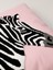 Zebra Desen Punch Kırlent Kılıfı - Pembe 4