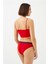 Kırmızı Renk Spor Kesim %90 Pamuklu Kadın Bikini Külot 2