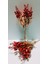 1 Demet Kırmızı-Gold Renk ve Gerçek Ebatlarda 33 cm 5 Dallı Kokina Çiçeği 1