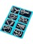 8pcs/set Metal Montessori Bulmaca Teli Iq Zihin Beyin Teaser ı lar Yetişkinler Interaktif Oyun Gümüş Eğitim Oyuncak Mavi (Yurt Dışından) 1