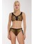 5639 Kahverengi Leopar Büstiyer Bikini Takımı 1