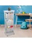 3 Katlı Çok Amaçlı Tekerlekli Sepet Titiz Kat Kat Organizer Banyo Mutfak Düzenleyici 4