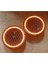 16CM Turuncu Neon Işıklı Hoparlör ve Midrange Kapağı 1takım (2ADET) Vidalanabilir 2